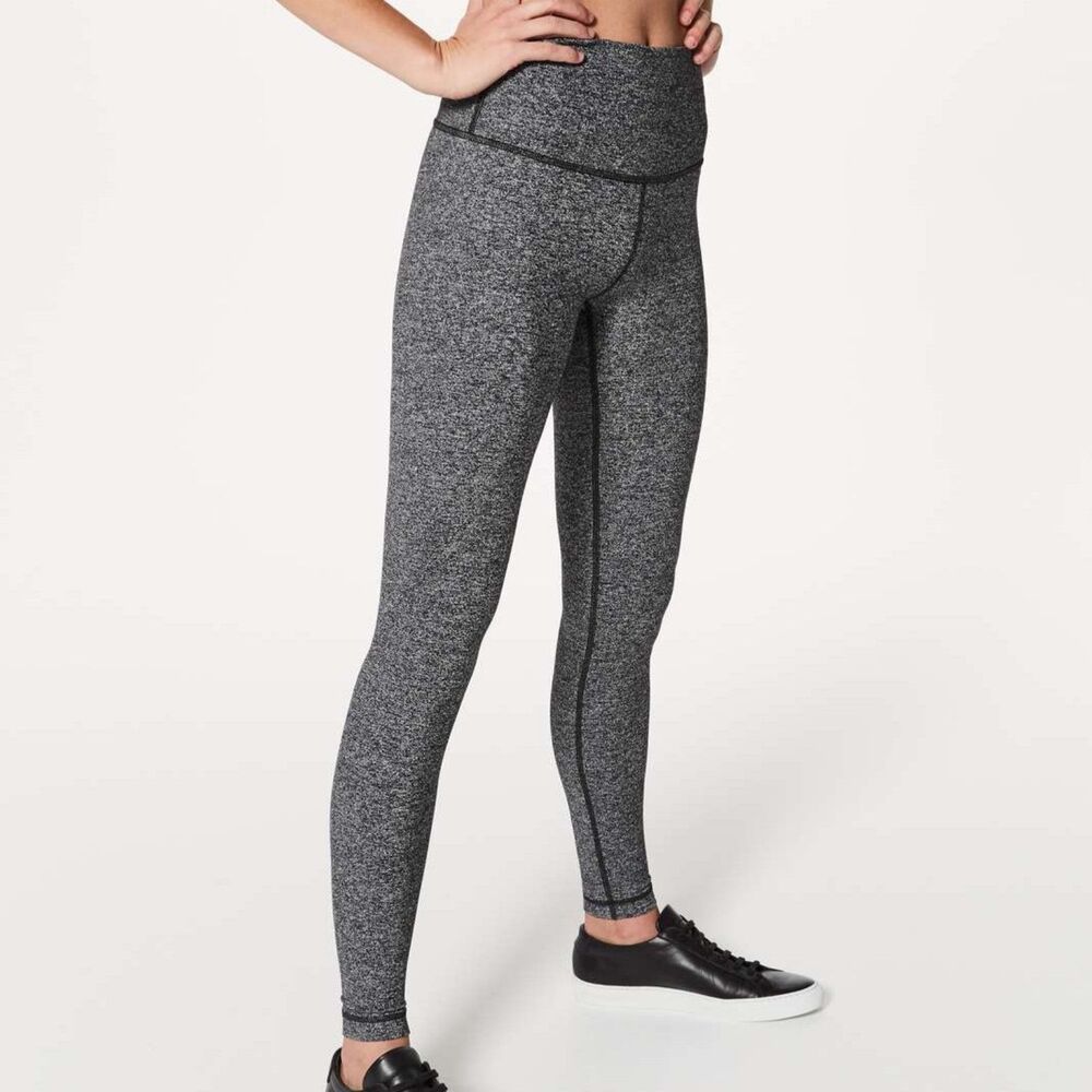 Lululemon Black Women's High Rise Leggings Wunder Under 28" Size 4
